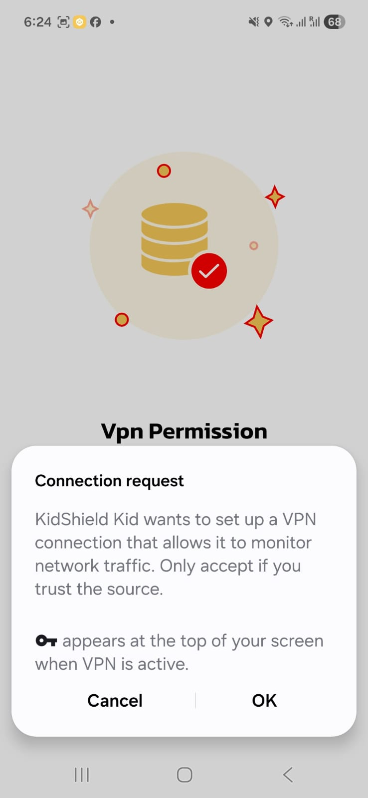 VPN Permission result